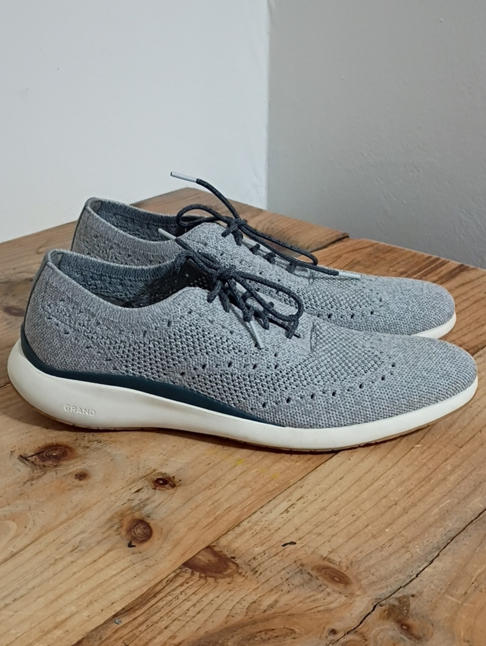 Cole Haan Men's Øriginal Grand Wingtip Oxfords Stormy Weather Size 9.5